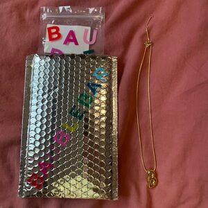 BaubleBar Gold Heart Pendant Necklace